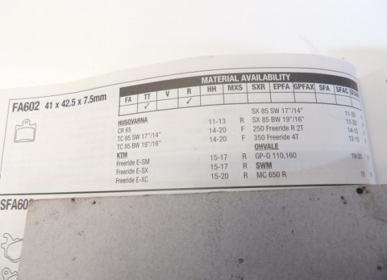 Remblokken achter KTM Overige KTM