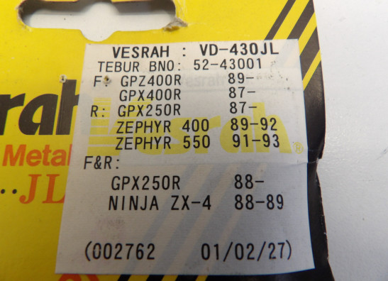 Bremsbeläge hinten Kawasaki ZEPHYR 550