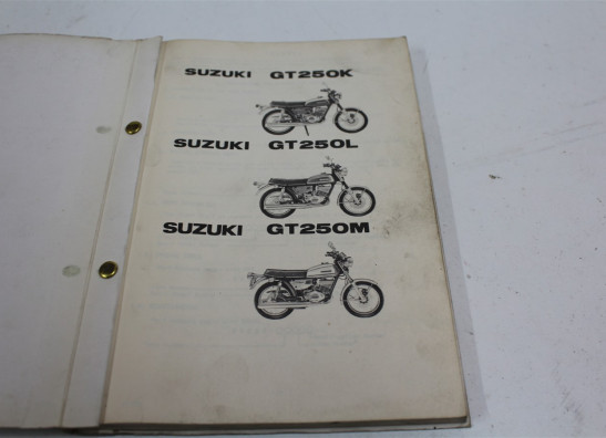 Parts book Suzuki GT 250