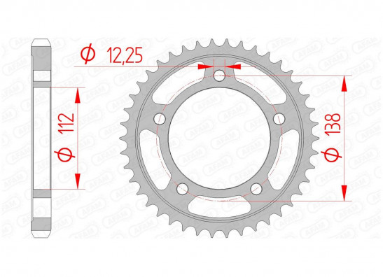 Rear sprocket Honda CBR 1100 XX