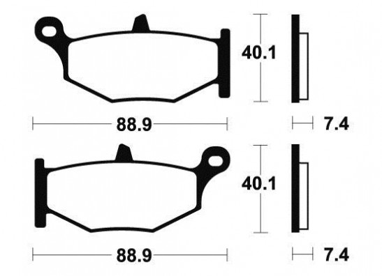 Bremsbeläge hinten Suzuki GSX R 600