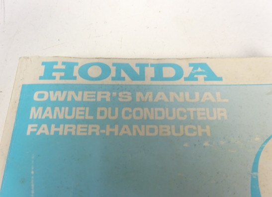 Instructieboekje Honda CBR 600 F