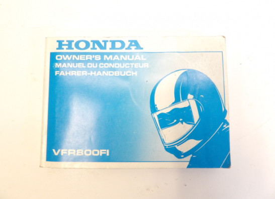 Instructieboekje Honda VFR 800 I