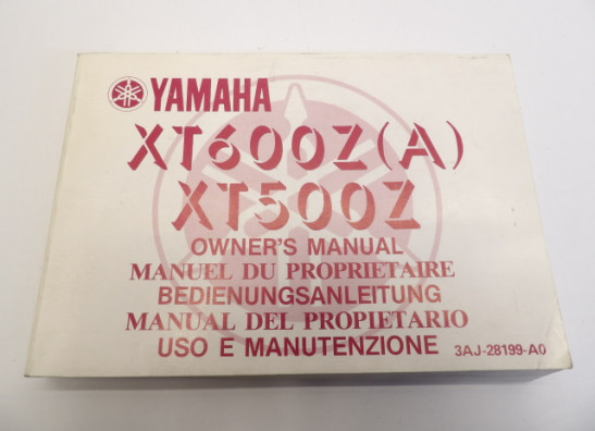 Fahrerhandbuch Yamaha XT