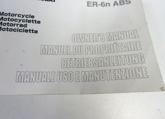 Instructieboekje Kawasaki ER 6