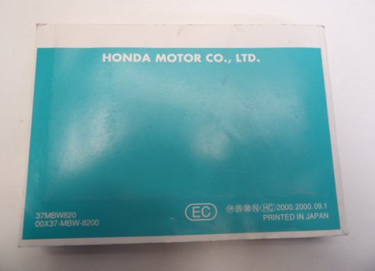 Instructieboekje Honda CBR 600 F