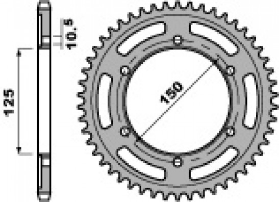 Kettenrad hinten KTM 1190 Adventure