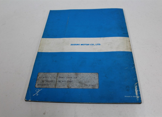 Werkplaatshandboek Suzuki GSX 750