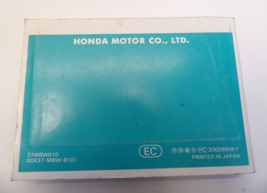 Instructieboekje Honda CBR 600 F