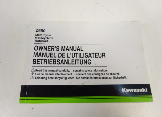 Instructieboekje Kawasaki Z 650