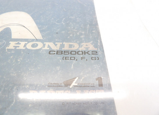 Fahrerhandbuch Honda CB 500