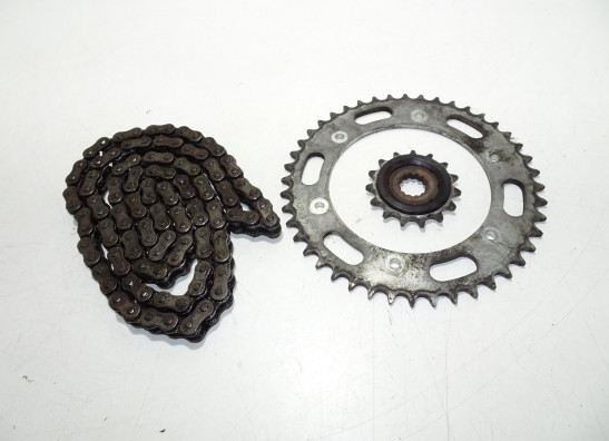 Ketting en tandwielset Hyosung Comet 650