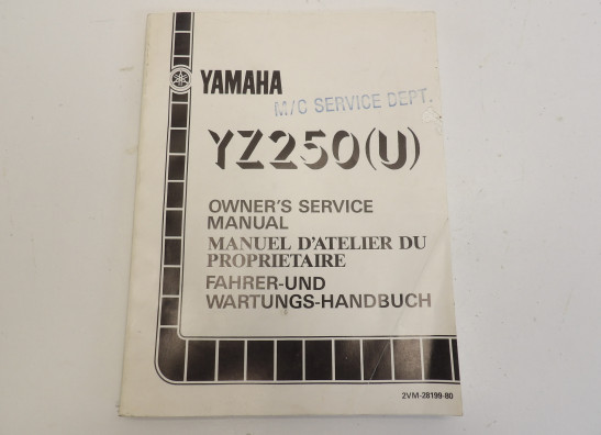 Bedienungsanleitung Yamaha YZ 250 F