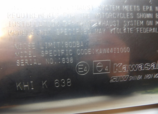 Uitlaat Kawasaki VERSYS 1000