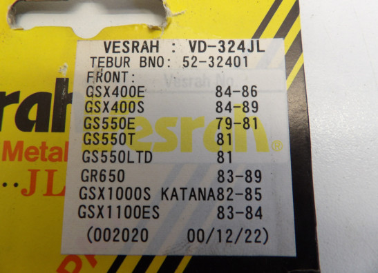 Braking pads front Suzuki GS 650