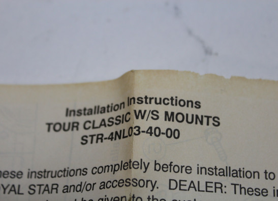 Windscherm Yamaha XVZ 1300 Royal Star