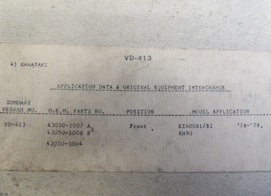 Remblokken voor Kawasaki KZ 400