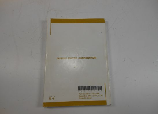 Manuel Suzuki SV 650