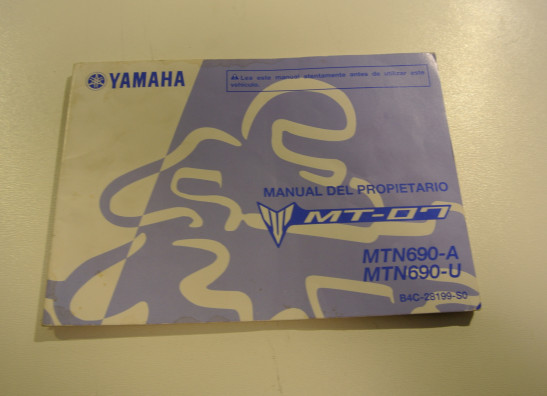 Instructieboekje Yamaha MT 07