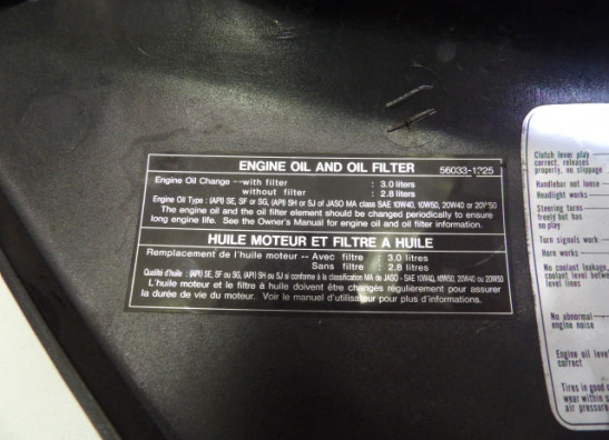 Rechter zijkuip klein Kawasaki ER 5