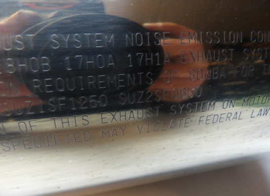 Muffler Suzuki GSF 1250 Bandit 