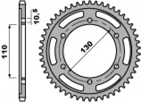 Kettenrad hinten Yamaha YZF R1