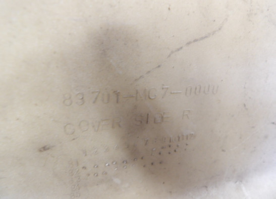 Rechter zijkuip klein Honda CX 650 E