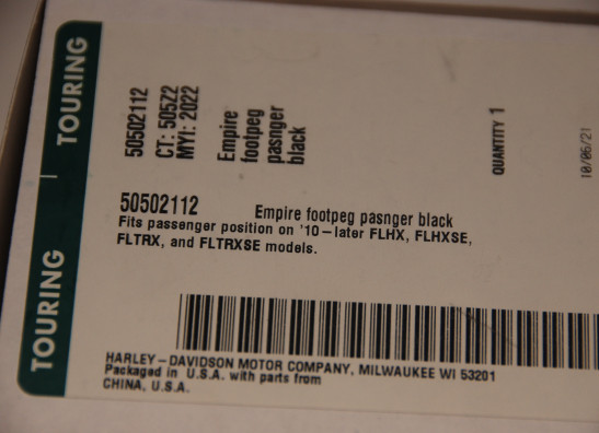 Duo voetsteun set Harley Davidson Touring FL