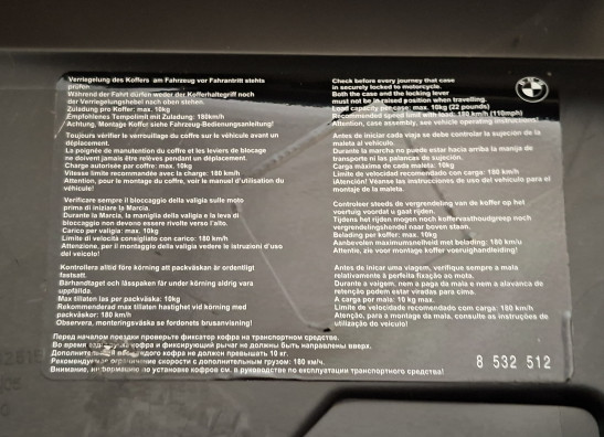 Linker koffer BMW K 1600 GT