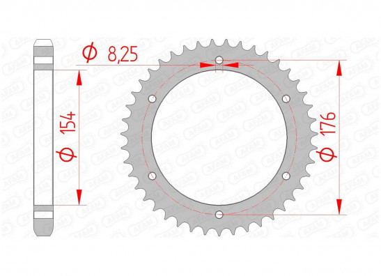 Rear sprocket Honda VFR 750