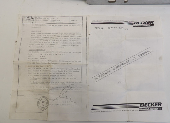 Rugsteun sissybar Kawasaki LTD 550