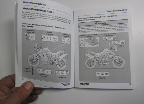 Manuel Triumph Tiger 800 xc