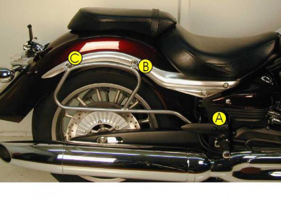 Kofferbeugel set Yamaha XV 1900