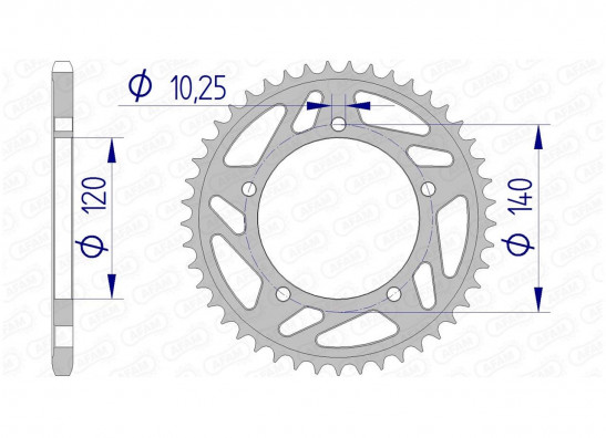 Rear sprocket Suzuki GSX R 1000