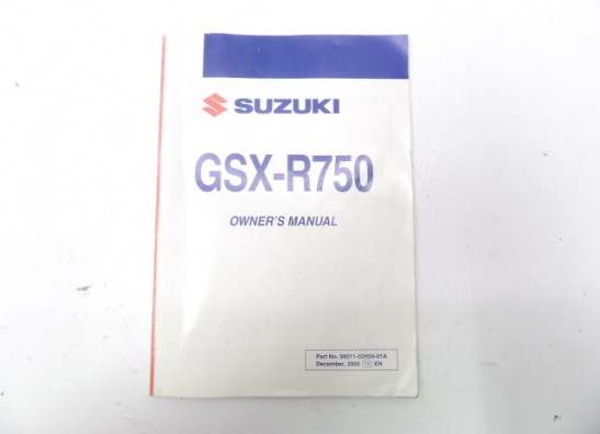 Fahrerhandbuch Suzuki GSX R 750