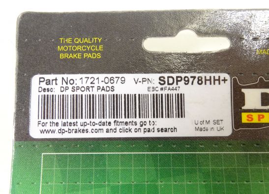 Remblokken voor KTM RC 8