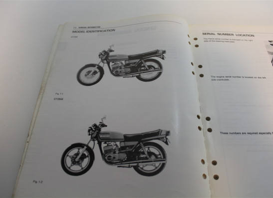 Instruction manual Suzuki GT 250