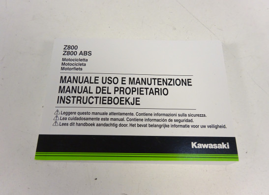 Instructieboekje Kawasaki Z 800 2013-2014