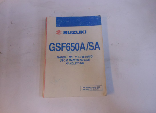 Manuel Suzuki GSF 650 Bandit