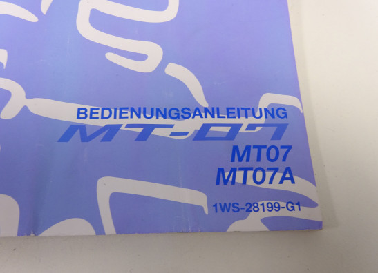 Manuel Yamaha MT 07