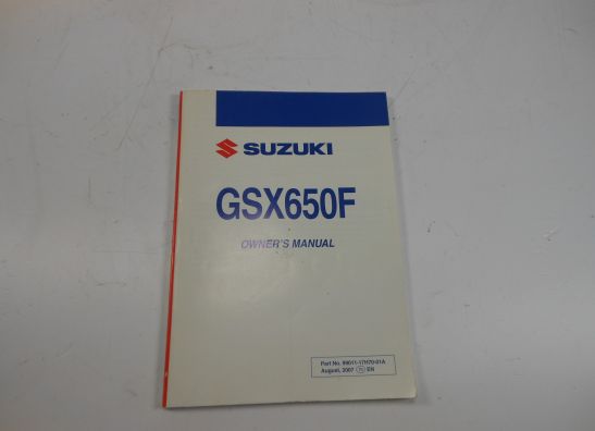 Fahrerhandbuch Suzuki GSX F 650