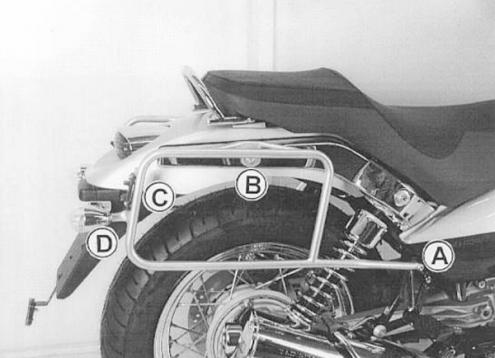 Kofferbeugel set Moto Guzzi Nevada 750