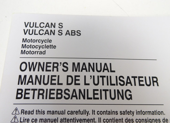 Instructieboekje Kawasaki 650 Vulcan S
