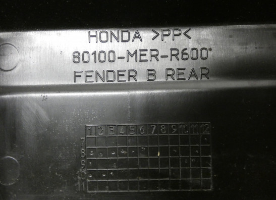 Achterspatbord Honda CBF 600