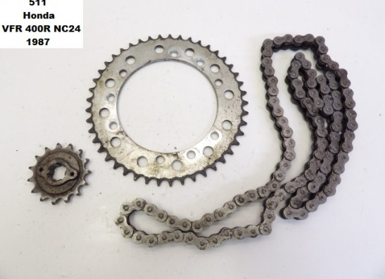 Ketting en tandwielset Honda VFR 400 R