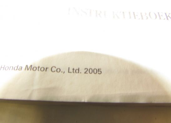 Instructieboekje Honda CBR Fireblade