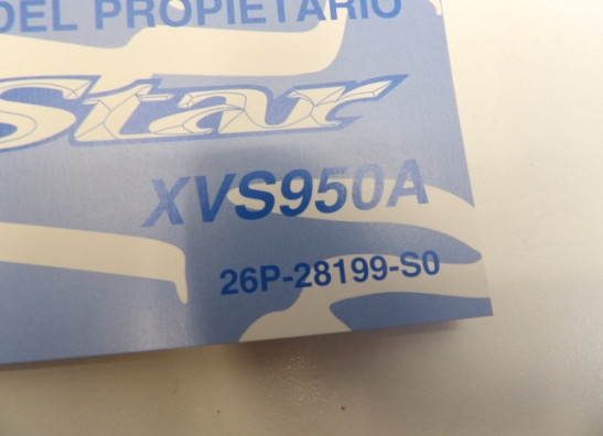 Manuel Yamaha XVS 950 A Midnight Star