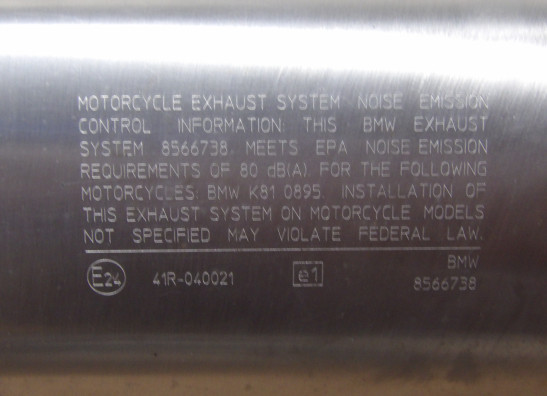 Muffler BMW F 750 GS