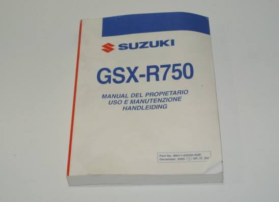 Instructieboekje Suzuki GSX R 750