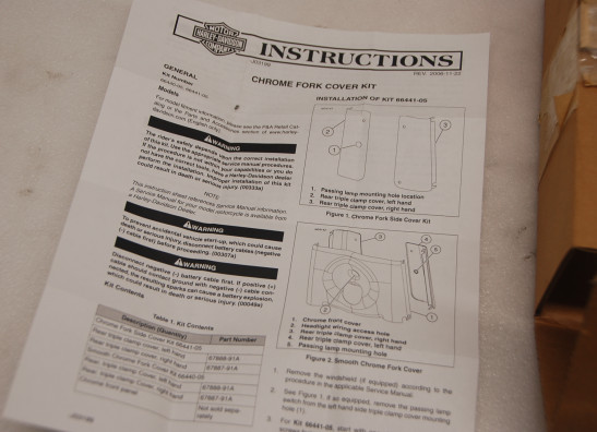 Koplampomlijsting Harley Davidson Softtail